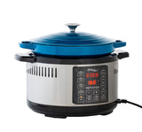 6.5L Smart Digital Dutch Oven w/ 8 Cook Settings, Stainless Steel - 45-Degree Angle