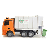 Remote Control Mercedes-Benz Garbage Model Toy Truck (Orange) - Front View