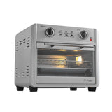 23L Air Fryer Oven + 3 Cooking Accessories (Silver) 23L Capacity - Front View