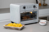 23L Air Fryer Oven + 3 Cooking Accessories (Silver) 23L Capacity - 45-Degree Angle