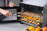 Stainless Steel Food Dehydrator with Large Capacity 6 Trays - Close-Up Angle