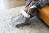 Plush flannel fleece Foot Warmer with 4 Temperature Settings - Rear View