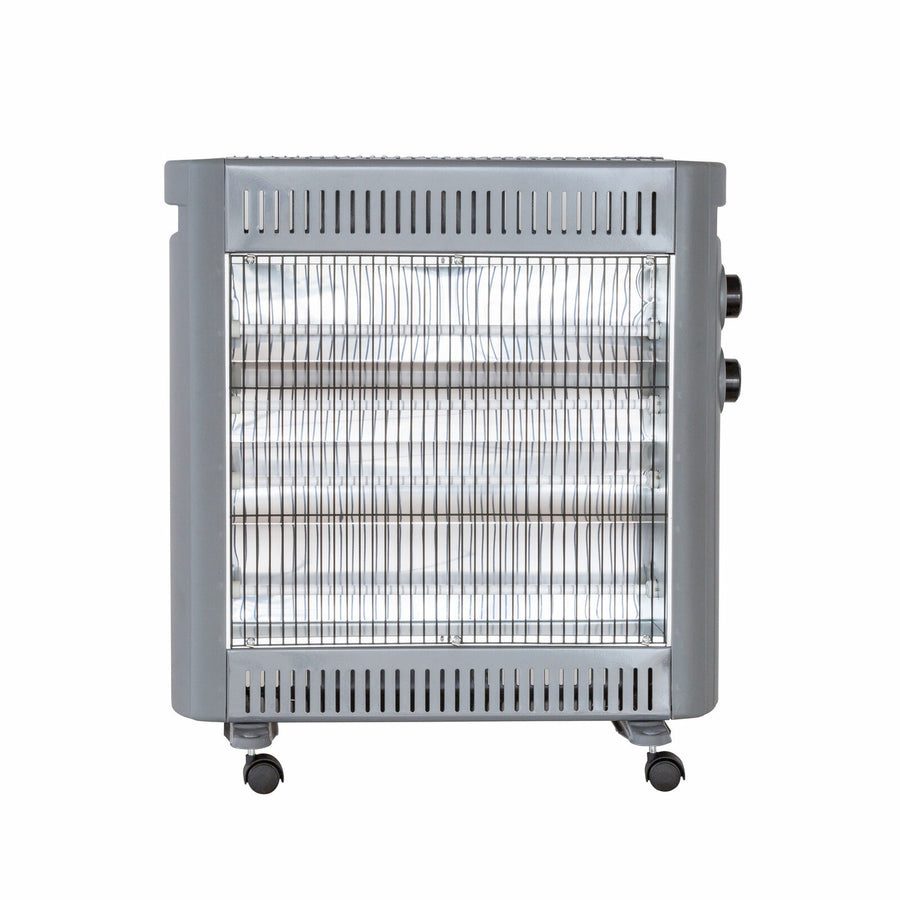 2200W Quartz Infrared Radiant Heater with Adjustable Thermostat and 2 Power Settings