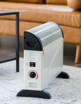2000W Portable Convector Heater with 3 Adjustable Heat Settings - Front View