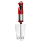 Electric Stick/ Hand Blender & Mixer (Red) 700ml Capacity - Rear View