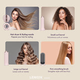 Hair Dryer Multi-Styler with Adjustable Heat Settings - Front View