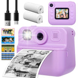 Kids 48MP Instant Print Camera with Dual Lens and 1080P HD Video - Front View