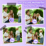 Kids 48MP Instant Print Camera with Dual Lens and 1080P HD Video - Low Angle