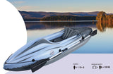Inflatable Single Person Kayak, 100kgs Capacity - Close-Up Angle