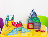 48 Pcs non-toxic STEM Educational, Durable Magnetic Tiles/Puzzle with Storage Bag - Front View