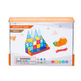 78 Pcs non-toxic STEM Educational, Durable Magnetic Tiles/Puzzle with Storage Bag - 45-Degree Angle