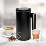 Versatile Milk Frother with Hot & Cold Options - 5 Modes for Perfect Foam & Heating - Side View