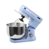 1200W Mix Master 5L Kitchen Stand (Blue) w/ Bowl/ Whisk/ Beater - Front View