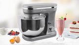 1200W Mix Master 5L Kitchen Stand (Titanium) w/ Whisk & Beater - Front View