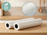 Vacuum Sealer Bags for Fresher Food (28cm) 2-Pack of Rolls - Side View