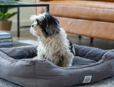 Easy to Clean Electric Heated Rabbit Faux Fur Covering Pet Bed - Small - Front View