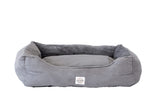 Easy to Clean Electric Heated Rabbit Faux Fur Covering Pet Bed - Small - Close-Up Angle