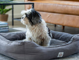 Easy to Clean Electric Heated Rabbit Faux Fur Covering Pet Bed - Medium - Front View