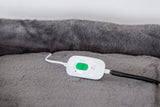 Easy to Clean Electric Heated Rabbit Faux Fur Covering Pet Bed - Medium - Rear View
