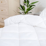 Microfiber/Bamboo Blend, Hypoallergenic & Antibacterial Quilt - Queen - Top-Down View