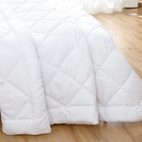 Microfiber/Bamboo Blend, Hypoallergenic & Antibacterial Quilt - Queen - 45-Degree Angle