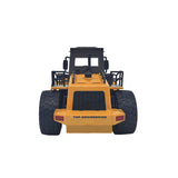 Remote Control Model Bulldozer Truck (Yellow), Driving Cab and Scoop - 45-Degree Angle