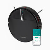 Smart Robot Vacuum Cleaner w/ 3-in-1 HEPA & Mopping Pad (Black) - Rear View
