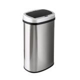 50L Stainless Steel Motion Sensor Rubbish Bin - Rear View