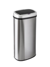 70L Stainless Steel Motion Sensor Rubbish Bin - Front View