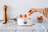 Electric Egg Steamer, Fits 7 Eggs & Cooked Perfectly - Close-Up Angle