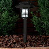 Lenoxx Wireless Solar-Powered Mosquito Killer Lamp (4-Piece, Black) - Front View