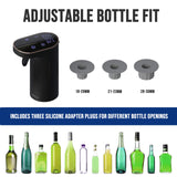 Instant Wine Aerator & Dispenser with Adjustable Bottle Fit - 45-Degree Angle
