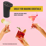 Instant Wine Aerator & Dispenser with Adjustable Bottle Fit - Rear View