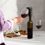 Instant Wine Aerator & Dispenser with Adjustable Bottle Fit - Close-Up Angle