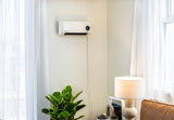 Wall-Mounted Heater & Fan with Remote Control - Front View