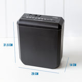Home & Office Shredder, 5 x A4 At Once, Auto Start/Stop Function - Front View