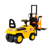 Kids Manual Forklift Ride-On with Working Mast Lift and Pallet - 45-Degree Angle