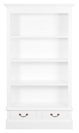 Tasmania 2 Drawer Bookcase (White)