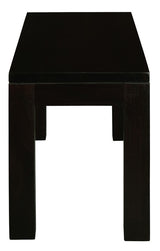 Amsterdam Solid Timber Bench 90 x 35 cm (Chocolate) - Front View