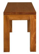 Amsterdam Solid Timber Bench 90 x 35 cm (Light Pecan) - Side View