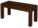Amsterdam Solid Timber Bench 90 x 35 cm (Mahogany) - Front View
