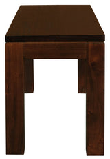 Amsterdam Solid Timber Bench 90 x 35 cm (Mahogany) - Side View