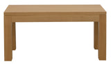 Amsterdam Solid Timber Bench 90 x 35 cm (Natural) - Front View