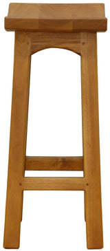 Tokyo Timber Kitchen Counter Stool (Light Pecan) - Side View