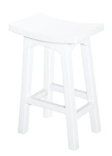 Tokyo Timber Kitchen Counter Stool (White) - Front View