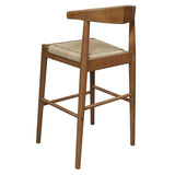 Arden Solid Oak Loom Kitchen Counter Stool (Almond) - Top-Down View