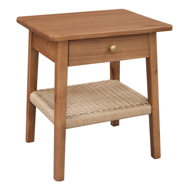 Kelly 1-Drawer Bedside Table (Almond), image 2