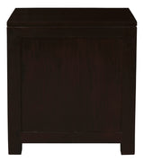 Amsterdam 2 Drawer Bedside Table (Chocolate) - Top-Down View