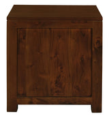 Amsterdam 2 Drawer Bedside Table (Mahogany) - 45-Degree Angle