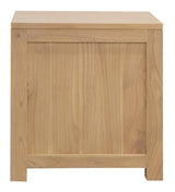 Amsterdam Solid White Cedar 2 Drawer Bedside (Natural) - Top-Down View